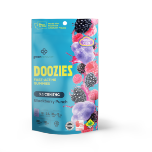 doozies blackberry punch gummies 3:1 cbn:thc