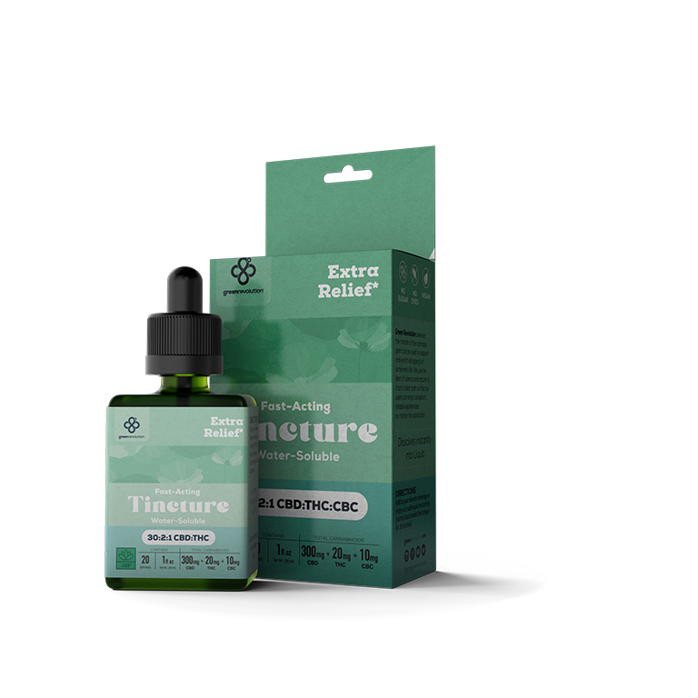 Extra Relief CBD THC CBC Tincture Extra Relief CBD THC CBC Tincture 30:2:1 Blend