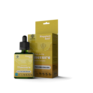 Happiest Self THC CBD CBG CBC Tincture 1:1:1:1 Blend